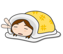 Natural girl eat, sleep, and play sticker #9389874