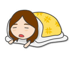 Natural girl eat, sleep, and play sticker #9389876