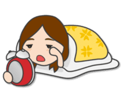 Natural girl eat, sleep, and play sticker #9389877