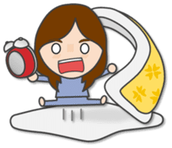 Natural girl eat, sleep, and play sticker #9389878