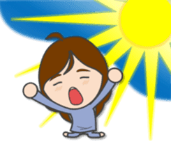 Natural girl eat, sleep, and play sticker #9389879