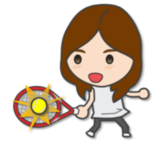 Natural girl eat, sleep, and play sticker #9389882