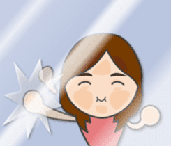 Natural girl eat, sleep, and play sticker #9389898