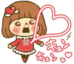 Drawing girls sticker 4 sticker #9389944