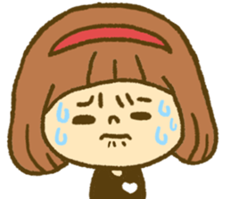 Drawing girls sticker 4 sticker #9389951