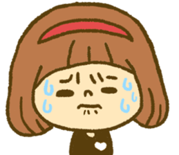 Drawing girls sticker 4 sticker #9389951