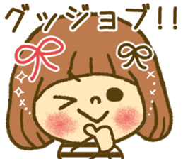 Drawing girls sticker 4 sticker #9389954