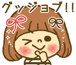 Drawing girls sticker 4 sticker #9389954