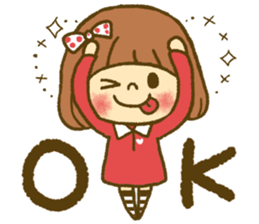 Drawing girls sticker 4 sticker #9389955