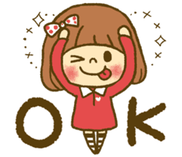 Drawing girls sticker 4 sticker #9389955