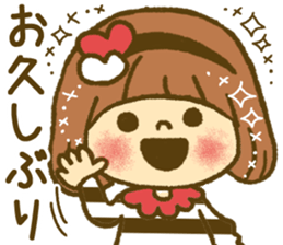Drawing girls sticker 4 sticker #9389969