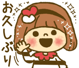 Drawing girls sticker 4 sticker #9389969