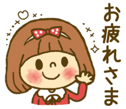 Drawing girls sticker 4 sticker #9389971