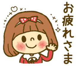 Drawing girls sticker 4 sticker #9389971