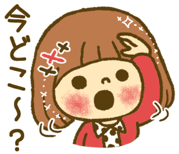 Drawing girls sticker 4 sticker #9389972