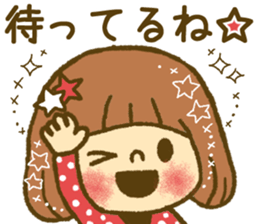 Drawing girls sticker 4 sticker #9389973