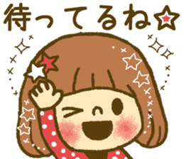 Drawing girls sticker 4 sticker #9389973