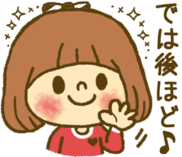 Drawing girls sticker 4 sticker #9389974