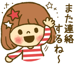 Drawing girls sticker 4 sticker #9389975