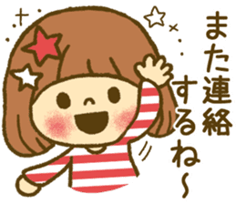 Drawing girls sticker 4 sticker #9389975