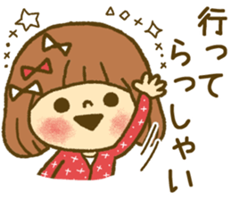 Drawing girls sticker 4 sticker #9389977