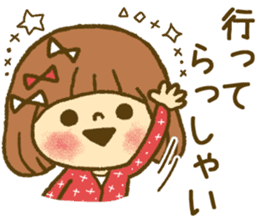 Drawing girls sticker 4 sticker #9389977