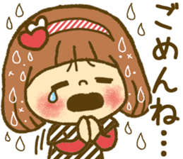 Drawing girls sticker 4 sticker #9389980