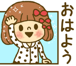 Drawing girls sticker 4 sticker #9389981