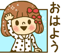 Drawing girls sticker 4 sticker #9389981