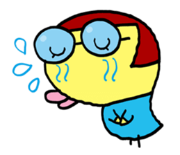 Cute Duck happy sticker #9390016