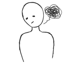Gloomy White Person sticker #9390575