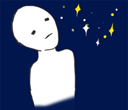 Gloomy White Person sticker #9390580