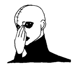 Gothic Metal man sticker #9390844