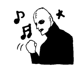 Gothic Metal man sticker #9390875