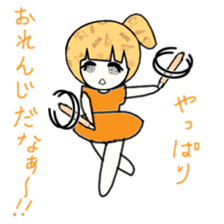 idol otaku-chan 3 -orange- sticker #9391144