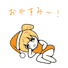 idol otaku-chan 3 -orange- sticker #9391159