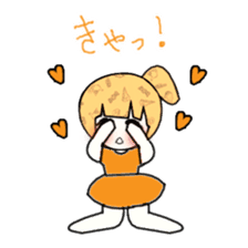 idol otaku-chan 3 -orange- sticker #9391161