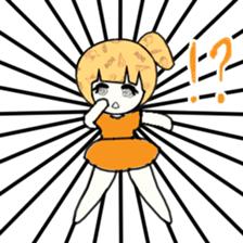 idol otaku-chan 3 -orange- sticker #9391165