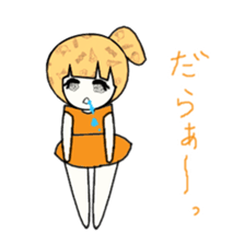idol otaku-chan 3 -orange- sticker #9391169