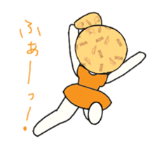 idol otaku-chan 3 -orange- sticker #9391172