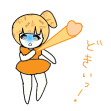 idol otaku-chan 3 -orange- sticker #9391173