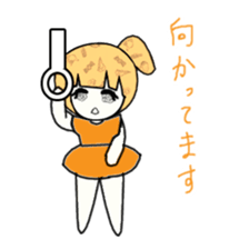idol otaku-chan 3 -orange- sticker #9391175