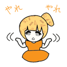 idol otaku-chan 3 -orange- sticker #9391180