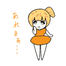 idol otaku-chan 3 -orange- sticker #9391181