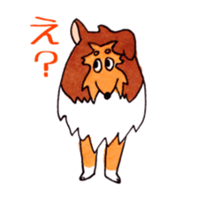 Sheltie George sticker #9391346