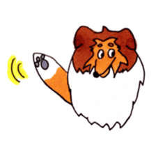 Sheltie George sticker #9391353