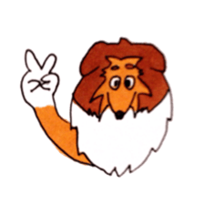 Sheltie George sticker #9391360