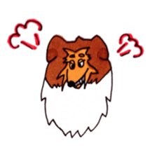 Sheltie George sticker #9391361