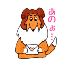 Sheltie George sticker #9391368