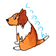 Sheltie George sticker #9391370